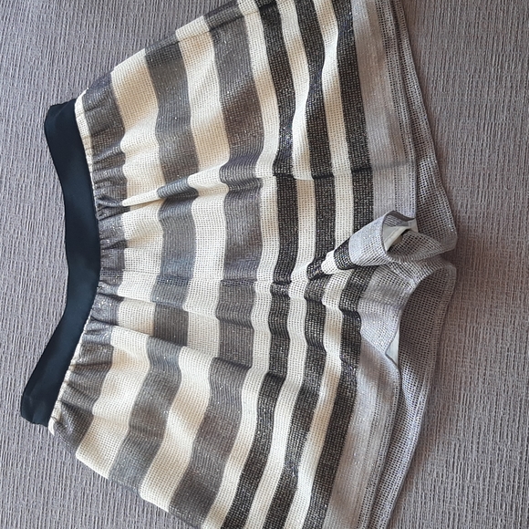 BCBGeneration Black, Ivory, Gray Sequin Shorts - Picture 2 of 6